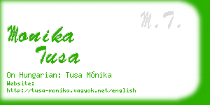 monika tusa business card