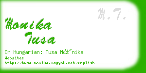 monika tusa business card